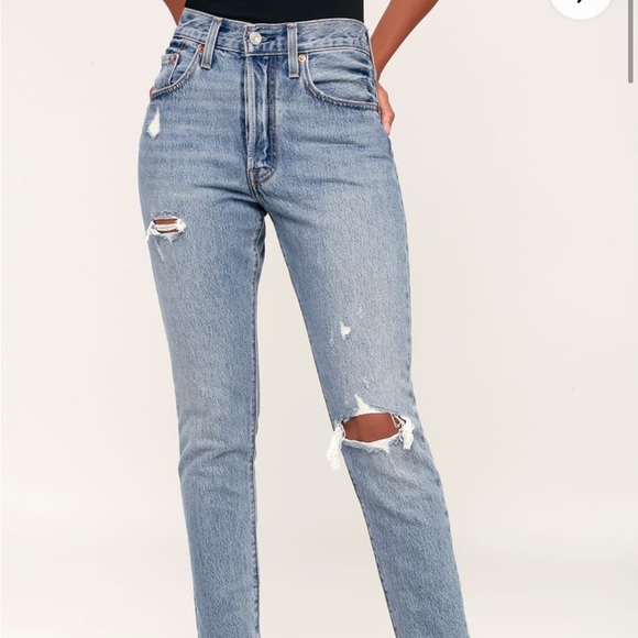 Levis 501 Skinny Jeans - Picture 1 of 7